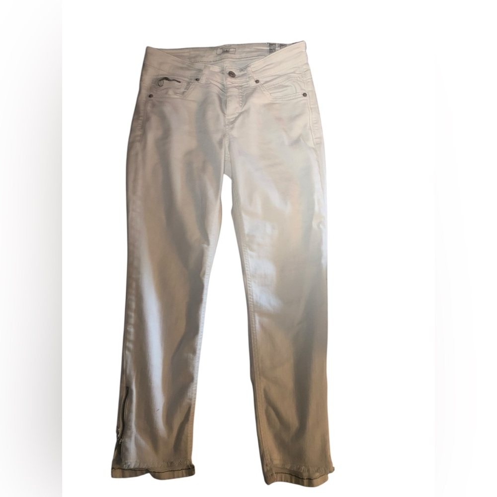 Title: MAC Rich Slim Fit Pants – White – Size M – Designer Trousers